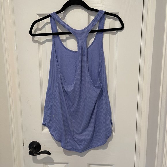 Lululemon Blue/Purple Flowy Tank Top with Scallop Details - Picture 2 of 3
